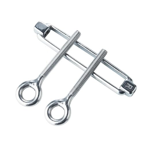 5Pcs Tensores para cable tipo Ojal M6 de acero inoxidable 304 estilo europeo ajustable para cable de alambre miniatura 3