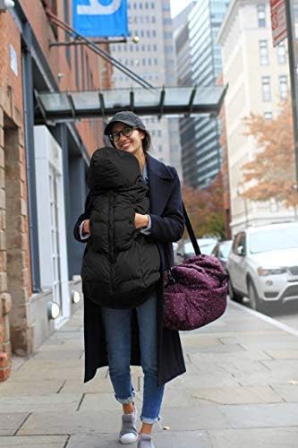 Miniatura 2 de 7AM Enfant - Funda portabebés K-Poncho de ajuste universal, repelente al agua 3 en 1 con capucha ajustable, funda multifuncional para cochecito y