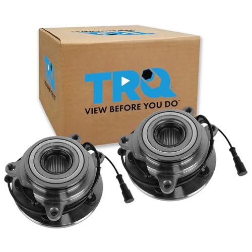 Image of TRQ Front Left and Right Wheel Bearing and Hub Assembly Set 2 Piece Compatible with 1999-2000 Land Rover Discovery 2001 Discovery Series II LE 2001-2002 Series II SE 2003-2004