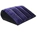 Haxiqiway Triángulo Almohada PVC Flocado Almohada Inflable,Cojín con Forma de Cuña, Almohada Lectura Lumbar Triangular,Cojín de Viaje Hinchable para Camping,tamaño pequeño, cómodo.