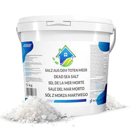 SOLUP Totes Meer Badesalz grob 5 kg naturrein geruchsneutral Vollbad