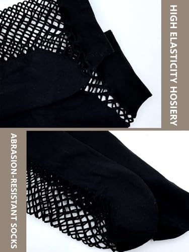 Image of Women's Mesh Short Socks Hollowed Out Fishing Net Ankle Socks Wearable Spring and Summer Thin Breathable Stockings