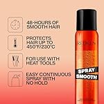 Redken Spray Smooth Anti Frizz Hair Spray - Frizz Control and Heat Protection, With Citric Acid, Paraben, Sulfate & Silicone-Free - Image 2