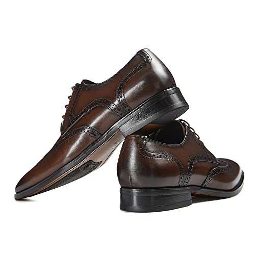 Image of GIFENNSE Men's Oxford Shoes | Mens Dress Shoes | Mens Formal Shoes | Lace Up Dress Shoes