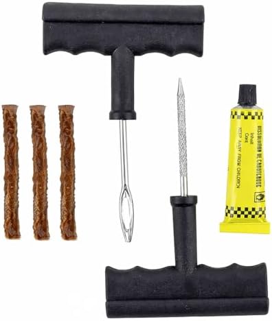 10 ferramentas essenciais para caminhoneiros no Dia a Dia 21 Kit Reparo de Pneu Profissional Carro e Moto – Sem Câmara, Comple...