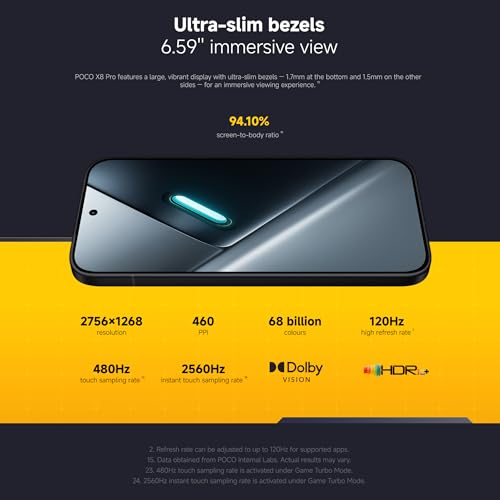 POCO X8 Pro 12+512 Processeur Dimensity 8500 Ultra - vue 9