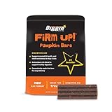 Diggin' Your Dog Firm Up Bars for Dogs & Cats, 100% Made in USA, Pumpkin Powder Bars for Dogs, Digestive Support, Apple Pectin, Fiber, Healthy Stool, 6 Count