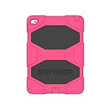iPad Air 2 Rugged Case, Survivor All-Terrain Protective Case + Stand, Pink/Black