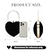 Lanpet Women Heart Shaped Evening Bag Mini Clutch Purse Chain Strap Shoulder Bag Handbag for Wedding Cocktail Party