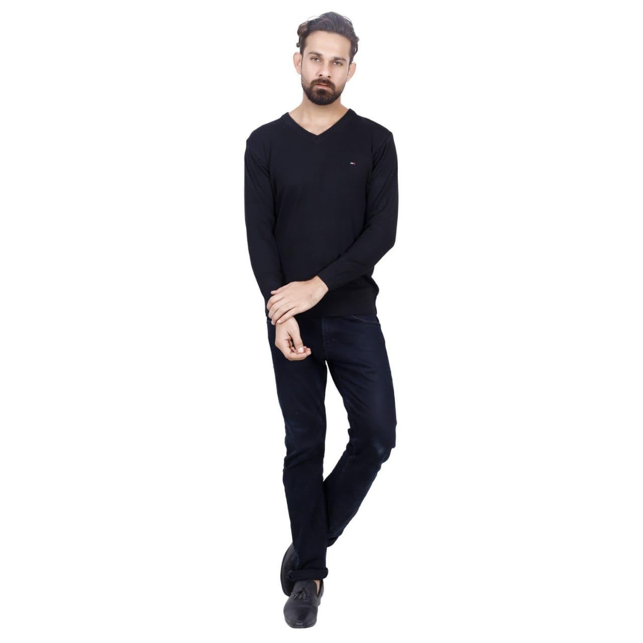 vancher Men Half Sleeve Sweater for Winter-picture-40