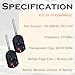 SUPALAND Keyless Entry Remote Control Head Key Fob Replacement Fits for Ford Focus 2012 2013 2014 2015 2016 2017 2018 2019 2020 C-MAX Escape Fiesta Transit Connect 164-R8046 5921709 OUCD6000022