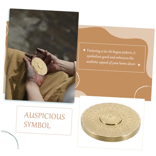 Compass Metal Mini Bagua Feng Shui Portátil de Cobre miniatura 6