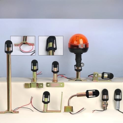 Soporte LED intermitente en forma de L metálico para luces de maquinaria 6