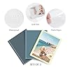 Vienrose Petit Album Photo 10x15 cm – Set de 3 Albums Pochette Couverture Personnalisable – Bleu Foncé + Bleu Gris + Beige – 26 Pages Soit 52 Photos