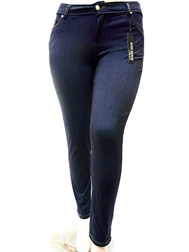 1826 Knit Plus Size High Waist Skinny Jeggings Legging Women's Denim Jeans Color