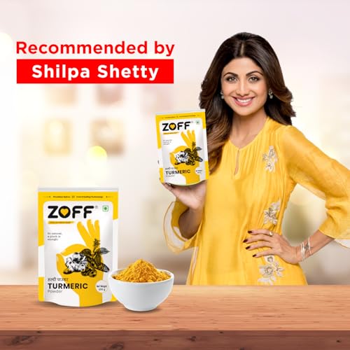 Image of Zoff Turmeric Powder | Haldi Powder | Rich in Curcumin, Antioxidant & Anti-inflammatory Benefits | Net Weight 100 g (Pack of 2)