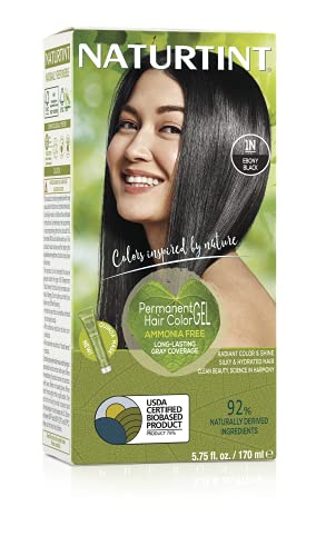 Naturtint Tinte Permanente para Cabello 1N Negro Ébano miniatura 1