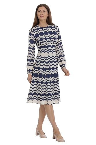 Maggy London Women's Sophisticated Empire Waist Fit and Flare Workwear Career Office Event Occasion Guest of2