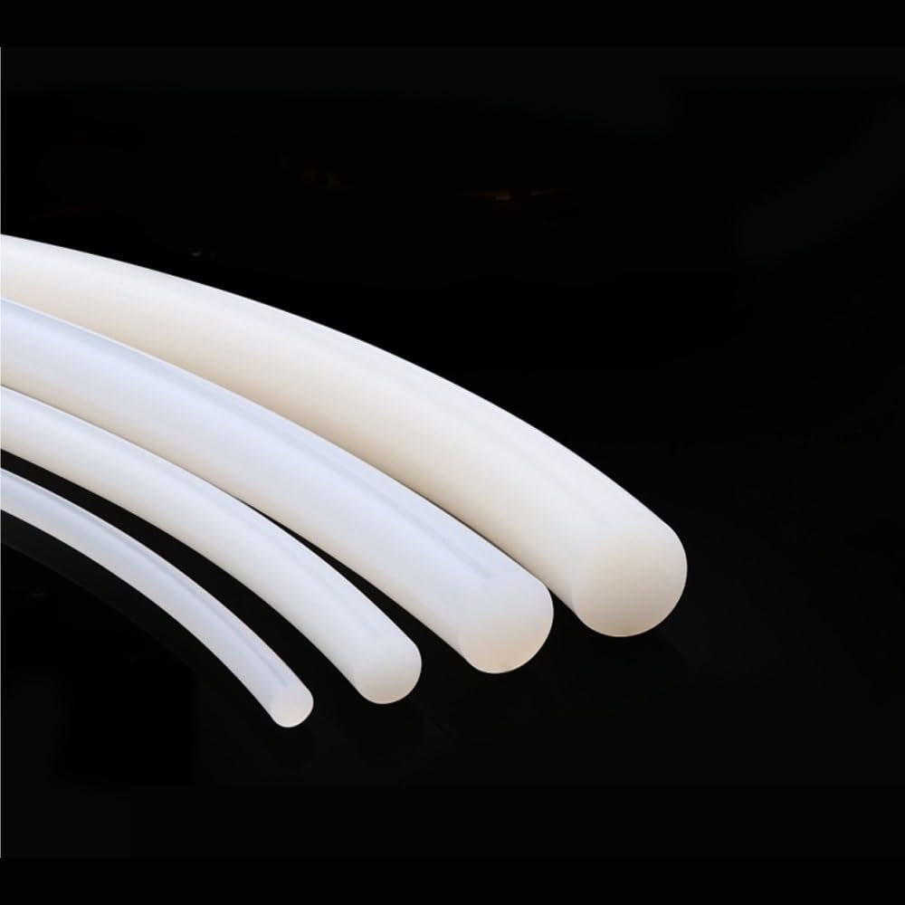 Striscia di guarnizione della porta Cavo in silicone solido bianco da 10 m, diametro 1 mm-25 mm, guarnizione in gomma piena, di tenuta stagna, striscia in, pz