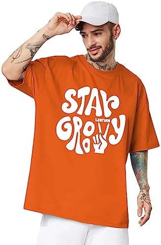 LEOTUDE Men's Cotton Regular Fit T-Shirt