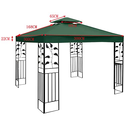 Toldo de repuesto para sombrilla de patio 3x3 2