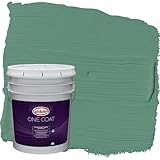 Glidden One Coat 5 gal. Sheffield/Green Satin Exterior Paint with Primer