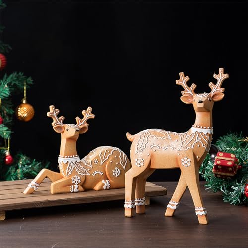 Sculpture de renne pour centre de table de Noël et fêtes - 8