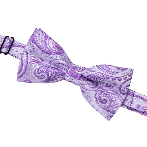 Image of YourTies Bow Ties for Men Pretied Bowties Solid Color Satin Bow Tie Formal Business Tuxedo Wedding Party Prom