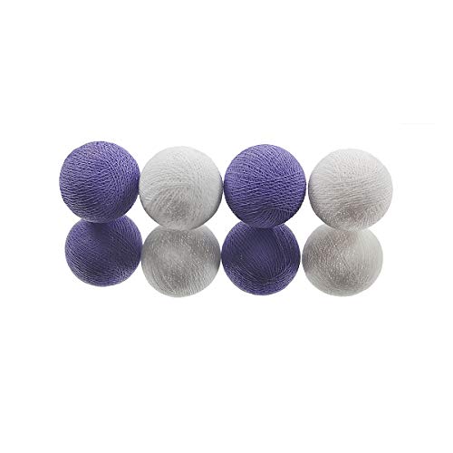Cordão de Luz Led Adelaide Kit 20 Bolas Cormilu Roxo 110V