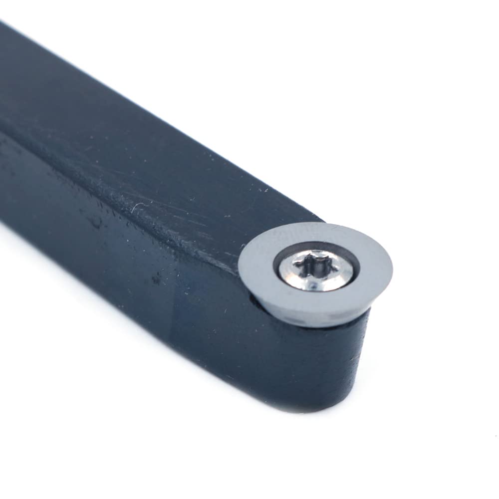 Strumento di finitura per tornitura del legno, con punta in carburo di carburo per tornio con taglierina rotonda da 12 mm per hobbisti o falegnami