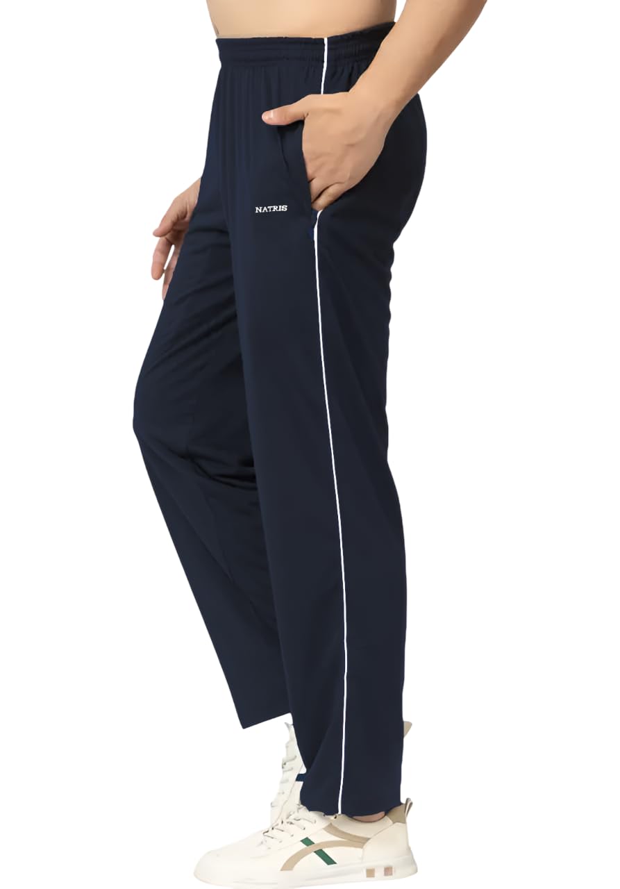 nxtwin Men’s Track Pants with Side Zip Pockets – Regular Fit Sports Joggers for Gym, Running & Casual Wear - Mens Lower-picture-20