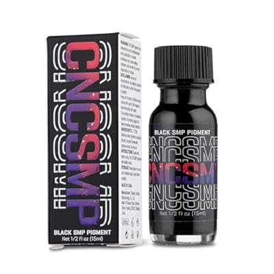 CNC SMP Tattoo Ink for Scalp Micropigmentation Pigment Mega Black Professional 15ml
