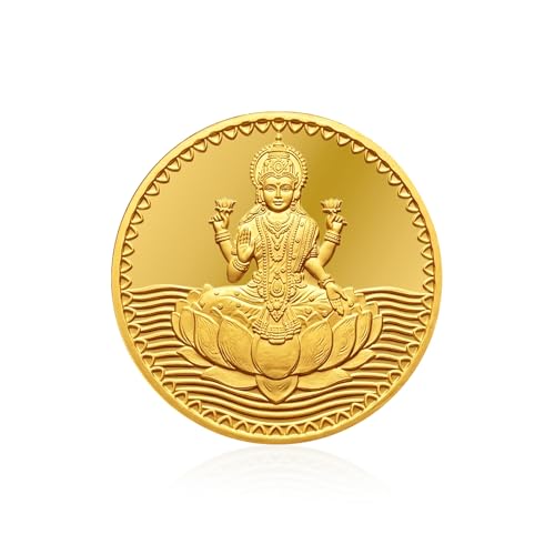 Image of PMJ 24KT (999.9) Gold Coin 0.5 Gram | Pure Gold Coin for Dhanteras, Diwali, Wedding and Birthday | 24 Karat Investment Coin in Secure Packaging | Auspicious Festive Gifting
