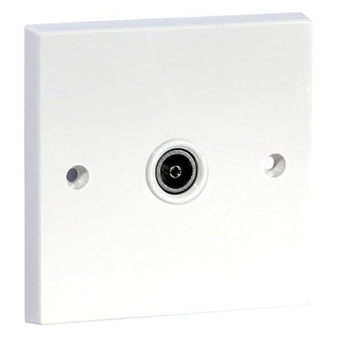 Labgear PSW111 Single Coaxial Outlet Plate Cover