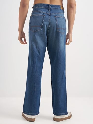 Image of Highlander Men Men's Straight Relaxed Fit Jeans | Stretchable | Everyday Comfort & Style| Jeans for Man|Premium Cotton Blend