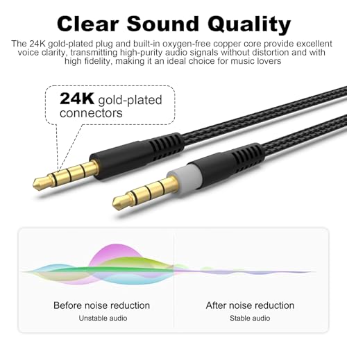 Cable AUX 3.5 mm para auriculares HyperX Cloud Alpha 2 m miniatura 5