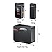 Comica Vimo C3 Lavalier Wireless Microphone System with Charging Case,Dual Transmitter & 1 Receiver Lapel Mic for Interviewing,Live Streaming and Vlogging