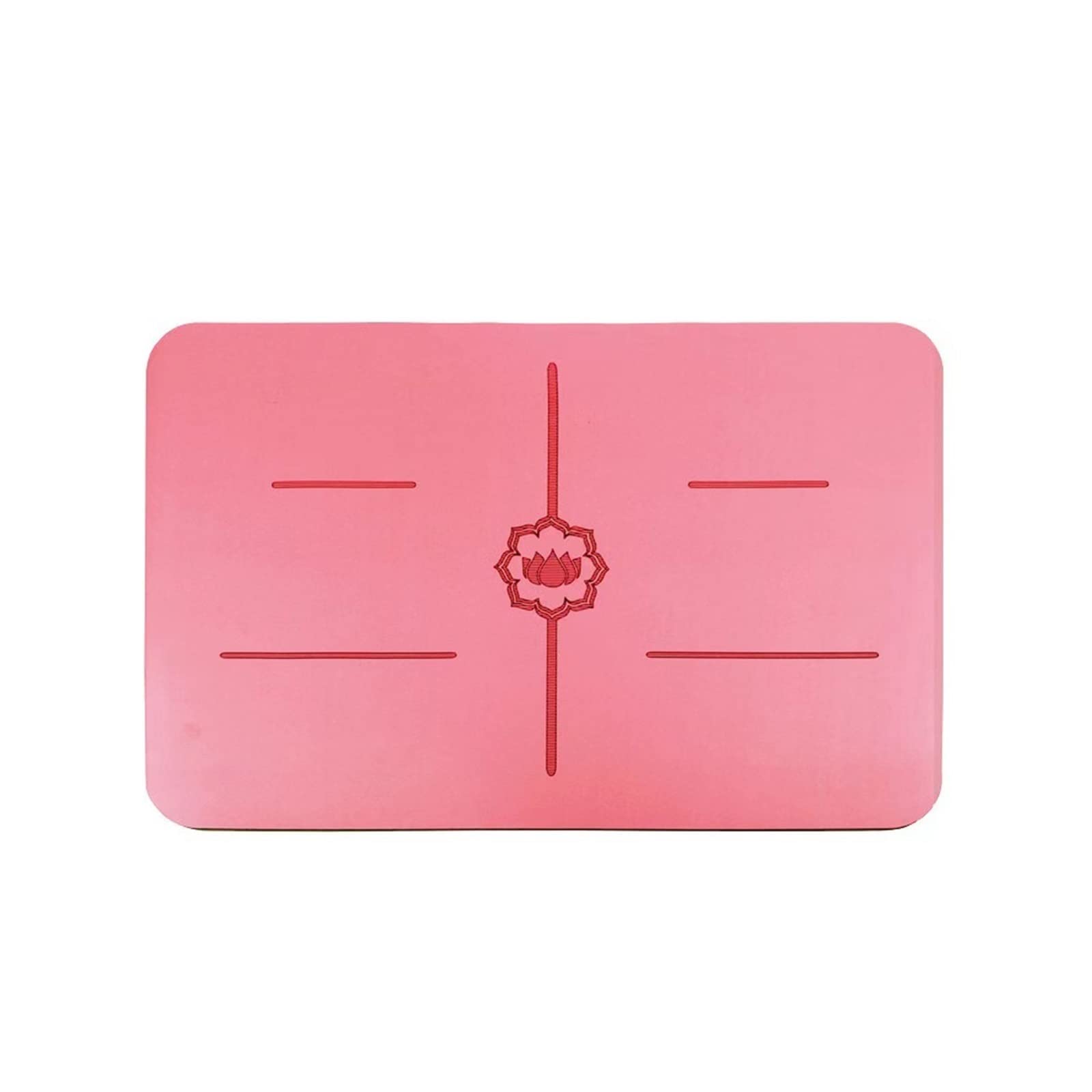 DieffematicYJD Mata do jogi Mata gumowa Mata jogi Komfortowa medytacja Rest Hit Fitness Handstand antypoślizgowy Mata piknikowa (Color : Pink)
