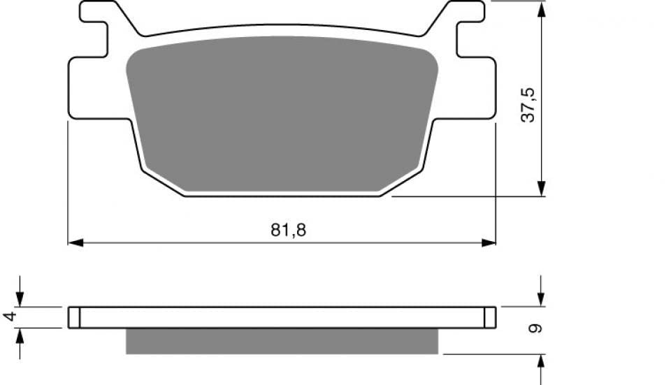 Klocki hamulcowe Gold Fren do skutera Honda 300 SH I 2007 do 2012 ARD/Bez ABS / 7/8/9/A/B Nowe