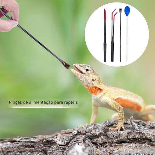 Réptil Feeding Tweezers, pinças de alimentação de répteis | Clanets de alimentação de cobras - Acess