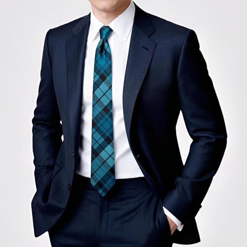 Image of Hi-Tie 70 inches Ties for Men Silk Extra Long Necktie and Pocket Square Cufflinks Set Men Big and Tall Tie Business