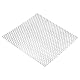 PATIKIL 11.8 x 11.8 304 Edelstahl Lochblech 0.32 Loch 19GA Streckmetall Netzplatte Gitter Dekorative Netze für Lüftung Grillen Rauchen