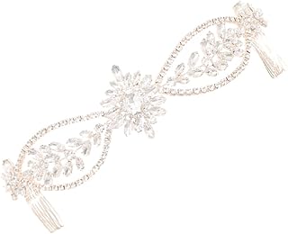 Minkissy Pente Do Cabelo Do Com Pente de Cristal Do Cabelo de Cristal Do Pente de Cristal Do Pente de Cristal Do Pente de Cristal da Noiva da Noiva da Noiva