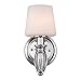Golden Lighting 2117-BA1 CH-OP One Light Bath Vanity, Chrome