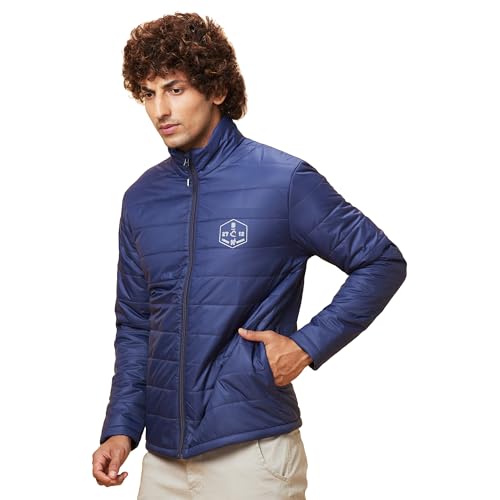 Image of Being Human Navy Regular Fit Men's Jacket Clothing