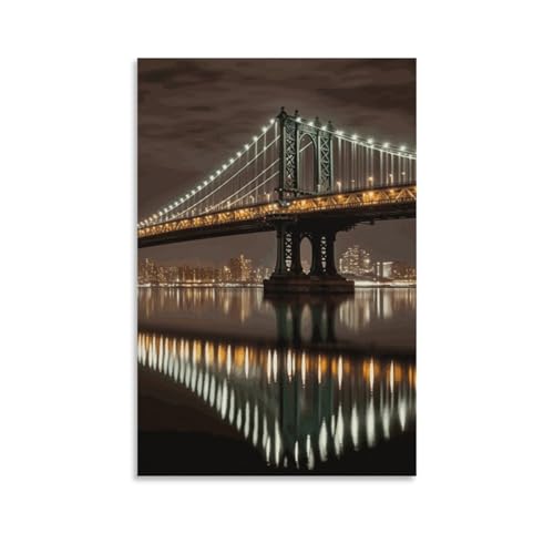 Manhattan Bridge de nuit déco de chambre esthétique New York