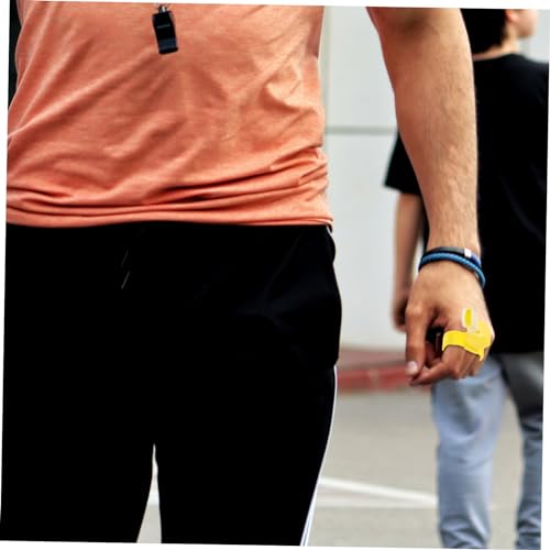 4 silbatos deportivos INOOMP anillo amarillo set miniatura 3