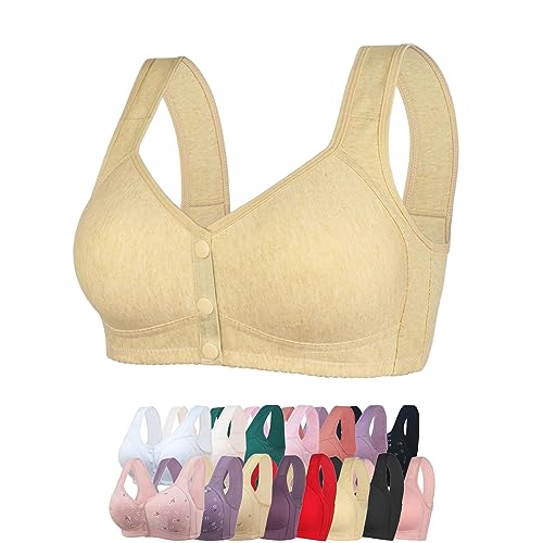 Image of Daisy Bra for Seniors, Front Snap Closure Bras, Front Snaps Daisy Bras for Older Women