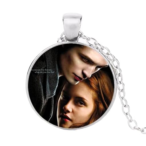 Collar de retratos de la película Crepúsculo Collar redondo Colar Vintage hecho a mano Foto Locket Colgante Vintage Joyería, Aleación de zinc | Ya disponible en tu tienda friki favorita! En mundofriki.es!