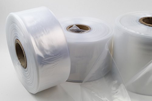 LDPE Schlauchfolie auf Rolle 500m Lauflänge 50mm breit 50my stark transparent und scannerlesbar lebensmittelechte Beutelfolie
